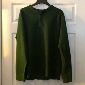 LL Bean Henley - Size XL - Hunter Green